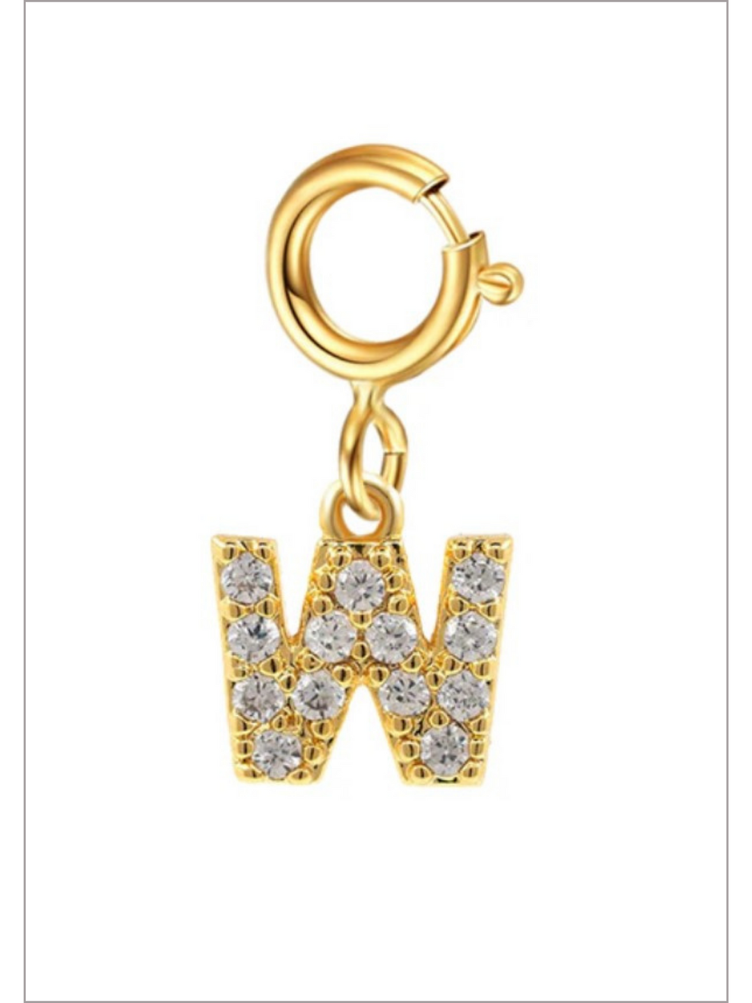 Mia Belle Girls Rhinestone Letter Pendant | Girls Accessories