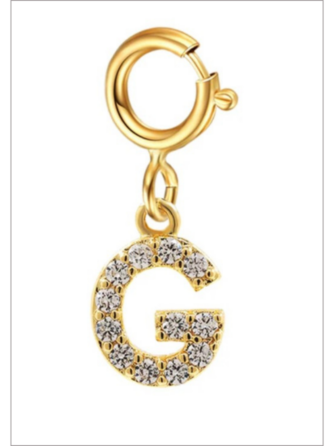 Mia Belle Girls Rhinestone Letter Pendant | Girls Accessories