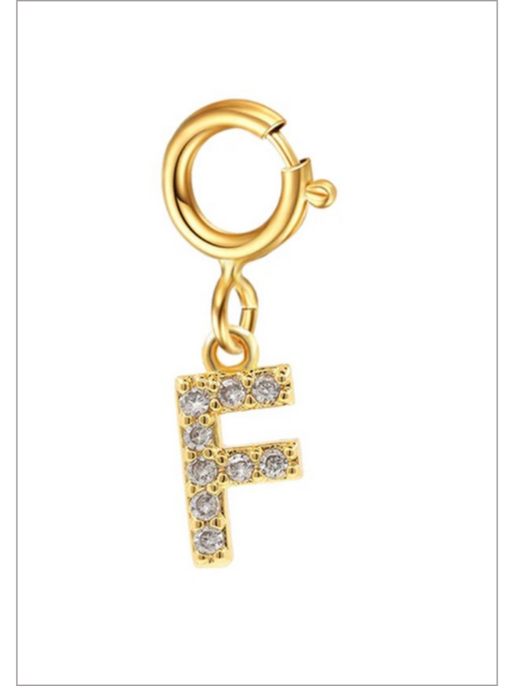 Mia Belle Girls Rhinestone Letter Pendant | Girls Accessories