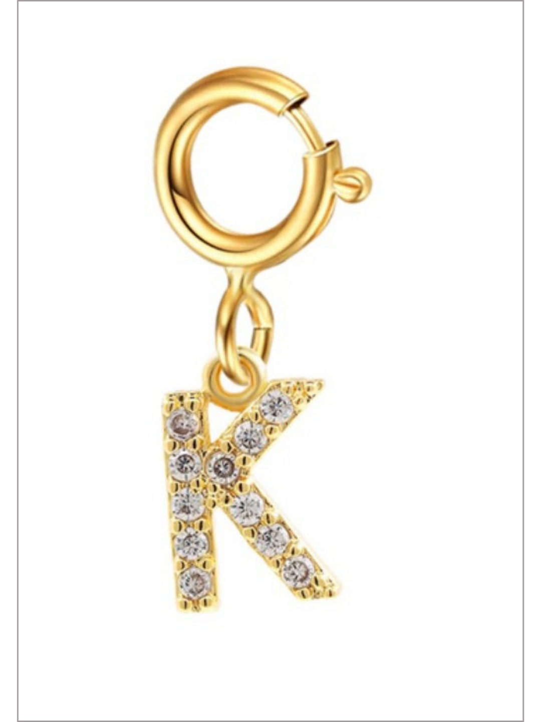 Mia Belle Girls Rhinestone Letter Pendant | Girls Accessories