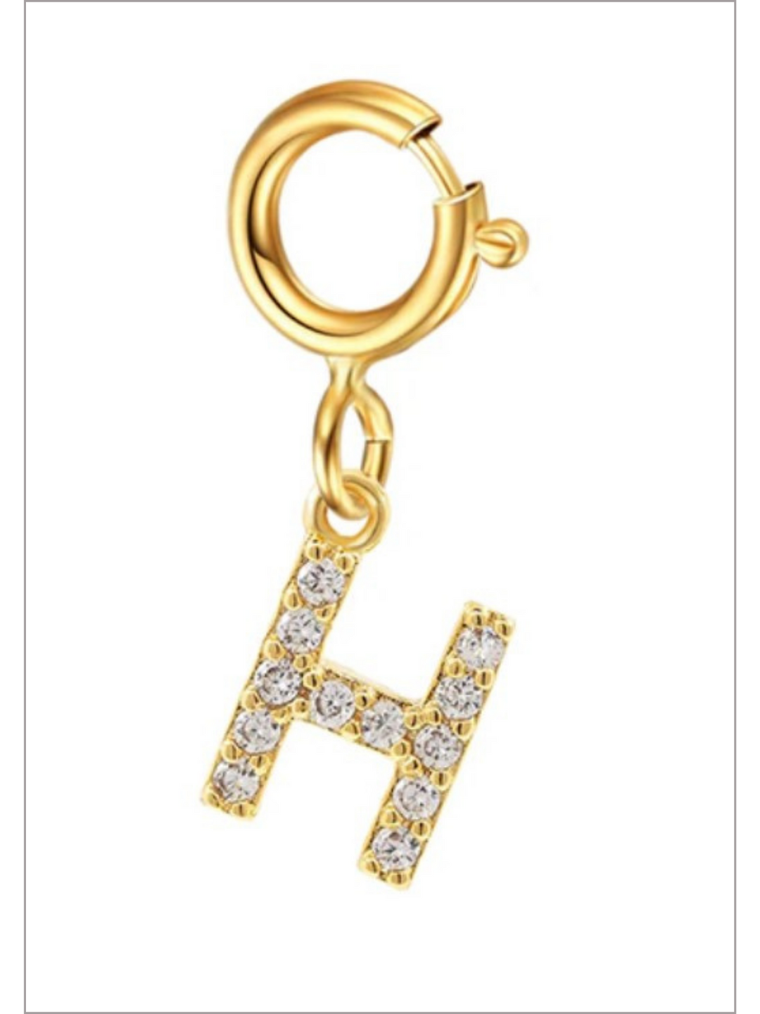 Mia Belle Girls Rhinestone Letter Pendant | Girls Accessories