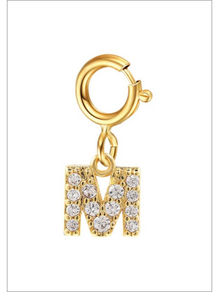 Mia Belle Girls Rhinestone Letter Pendant | Girls Accessories