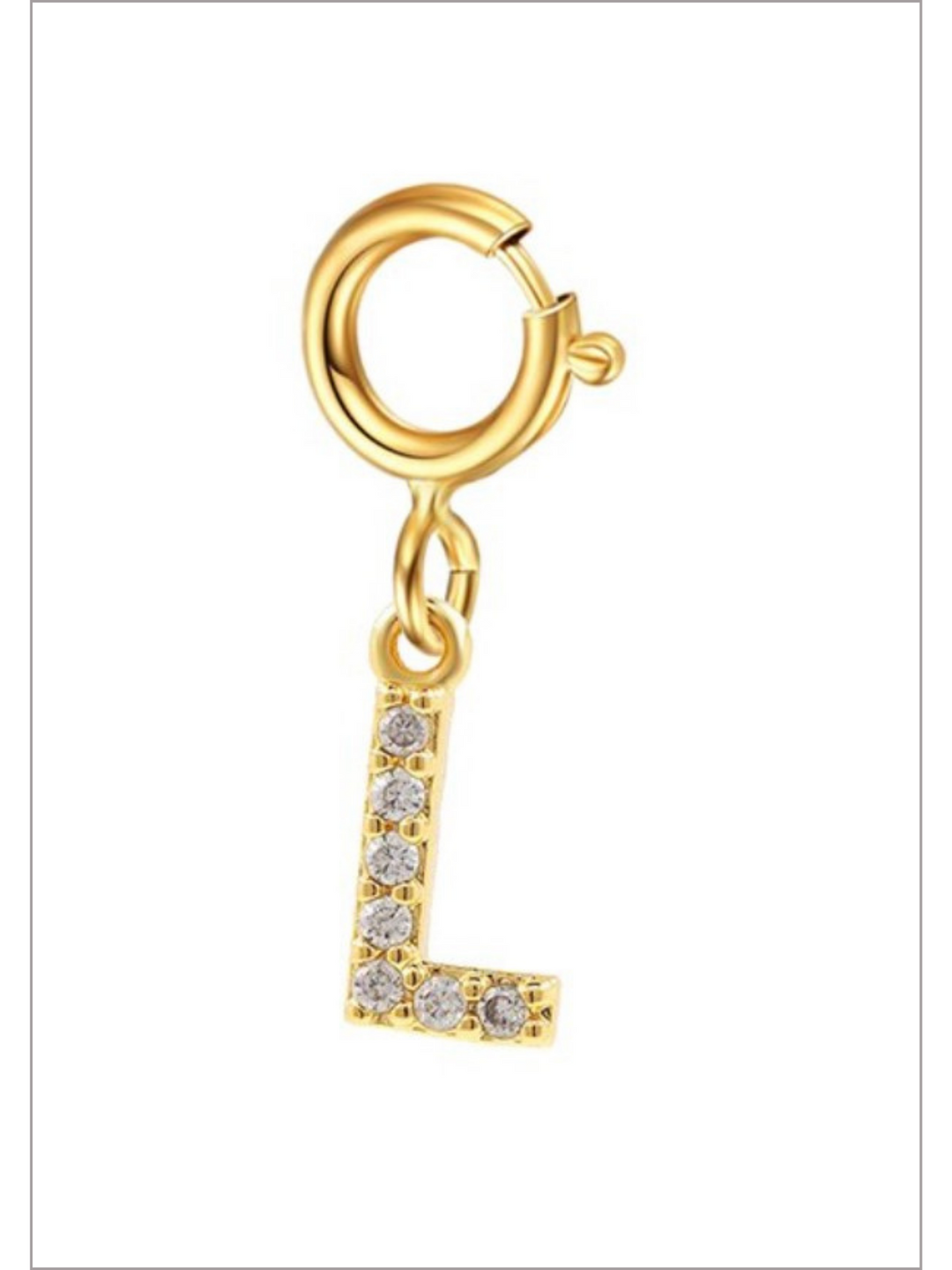 Mia Belle Girls Rhinestone Letter Pendant | Girls Accessories