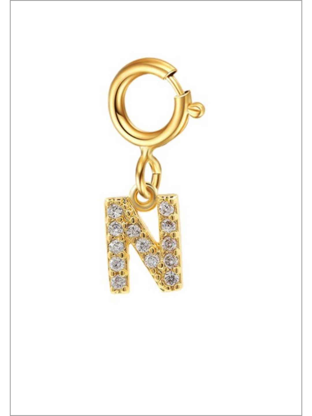 Mia Belle Girls Rhinestone Letter Pendant | Girls Accessories