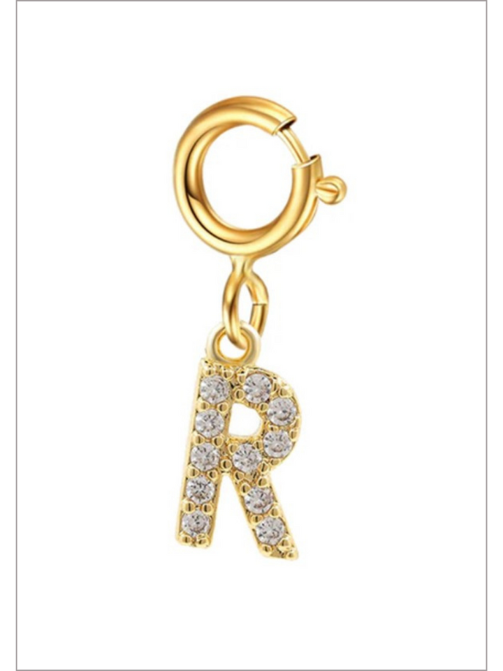 Mia Belle Girls Rhinestone Letter Pendant | Girls Accessories