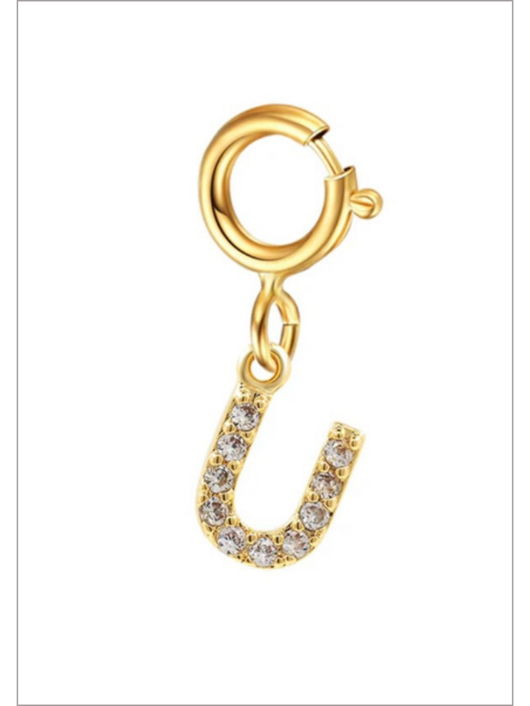 Mia Belle Girls Rhinestone Letter Pendant | Girls Accessories