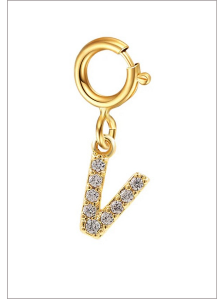 Mia Belle Girls Rhinestone Letter Pendant | Girls Accessories