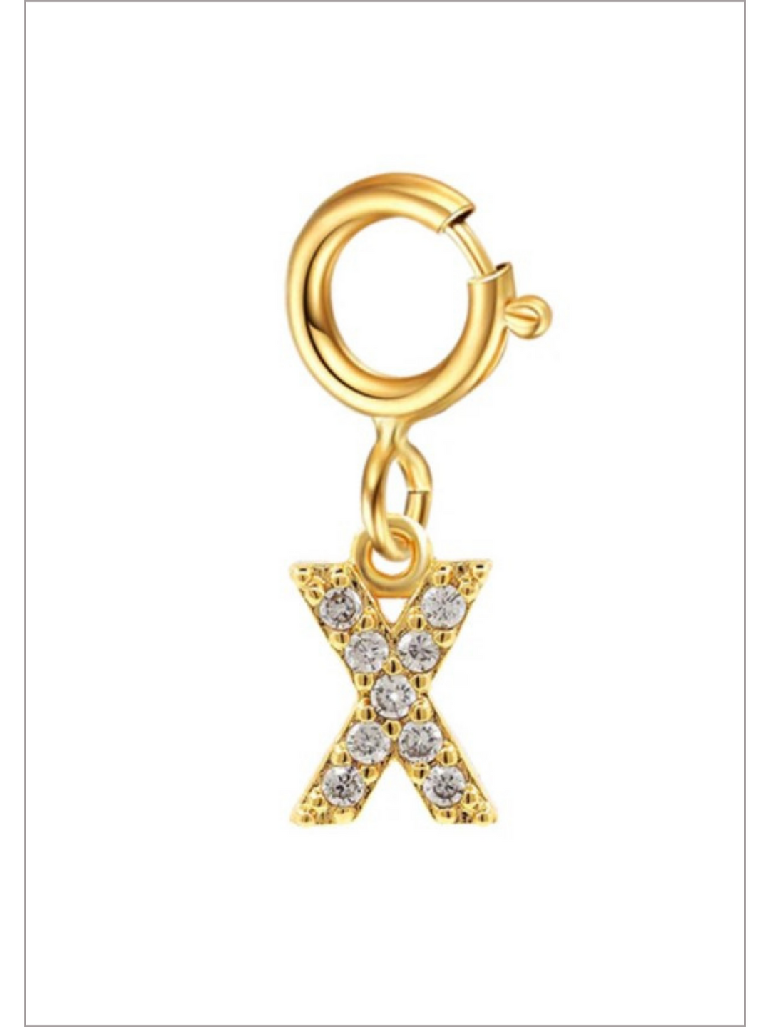 Mia Belle Girls Rhinestone Letter Pendant | Girls Accessories