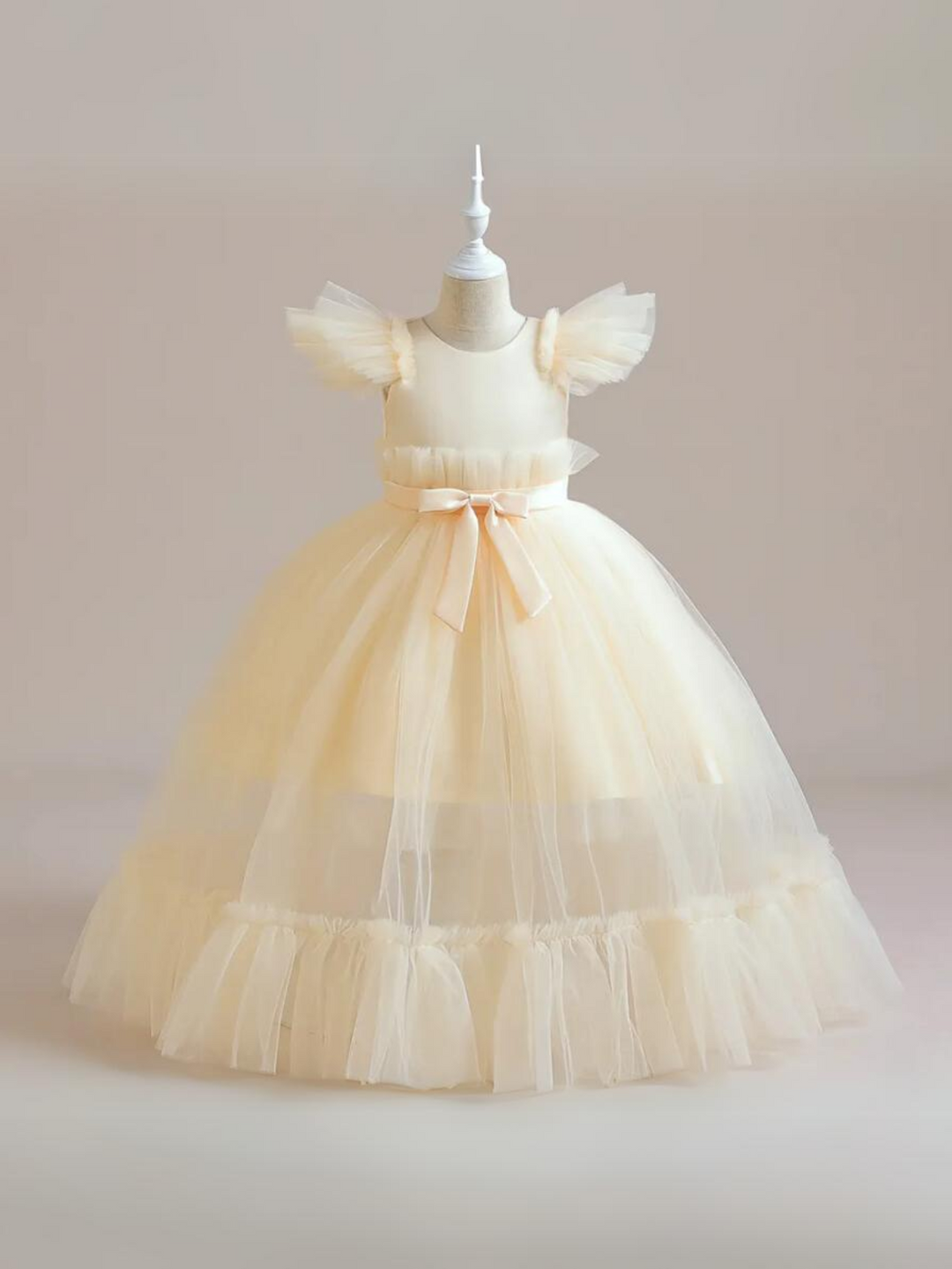 Mia Belle Girls Tulle Overlay Dress | Girls Spring Dresses