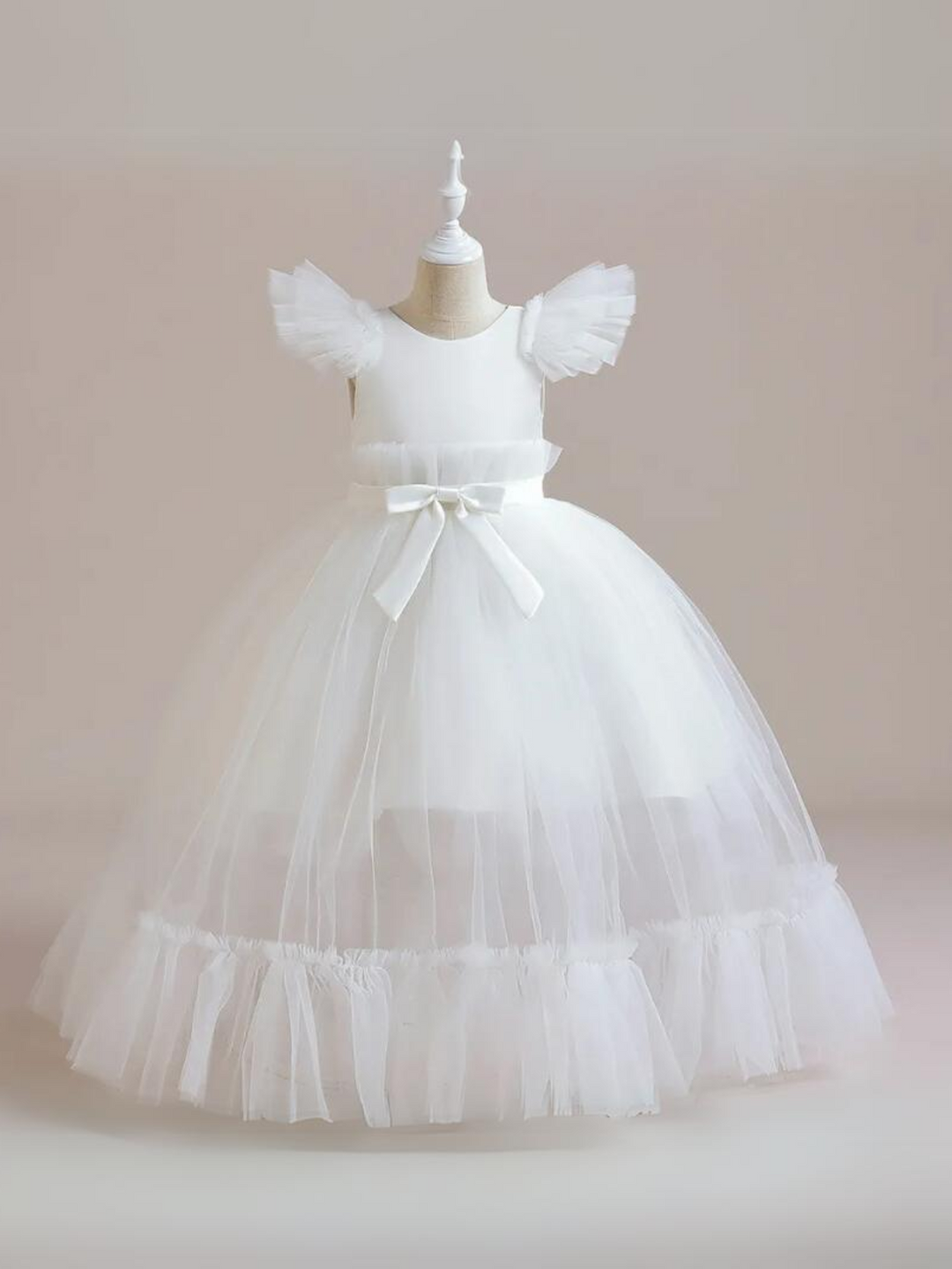 Mia Belle Girls Tulle Overlay Dress | Girls Spring Dresses