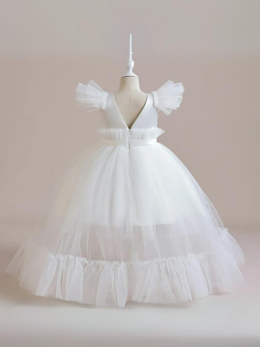 Mia Belle Girls Tulle Overlay Dress | Girls Spring Dresses