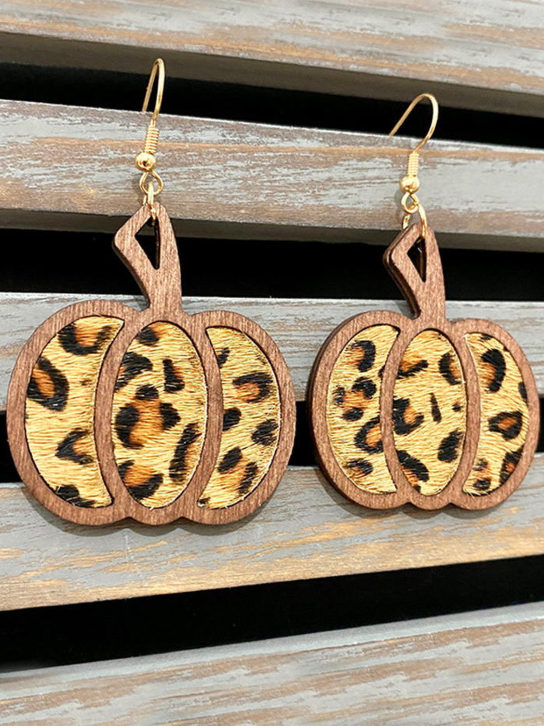 Mia Belle Girls | Wood Pumpkin Earrings | Girls Accessories