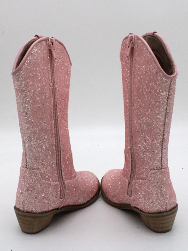 Sparkle and Shine Pink Cowboystiefel von Liv and Mia