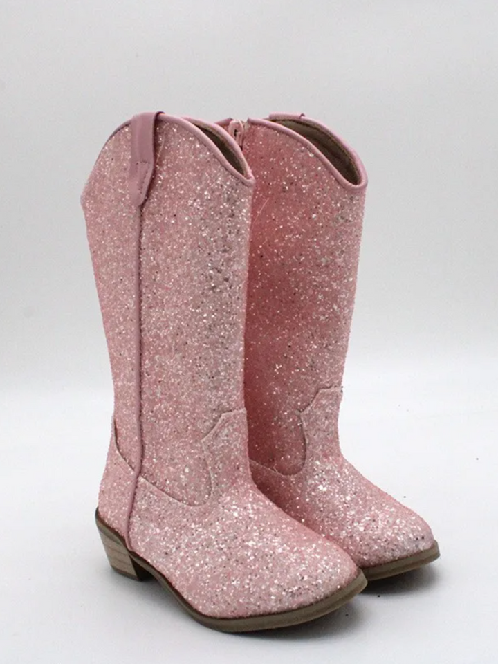 Sparkle and Shine Pink Cowboystiefel von Liv and Mia