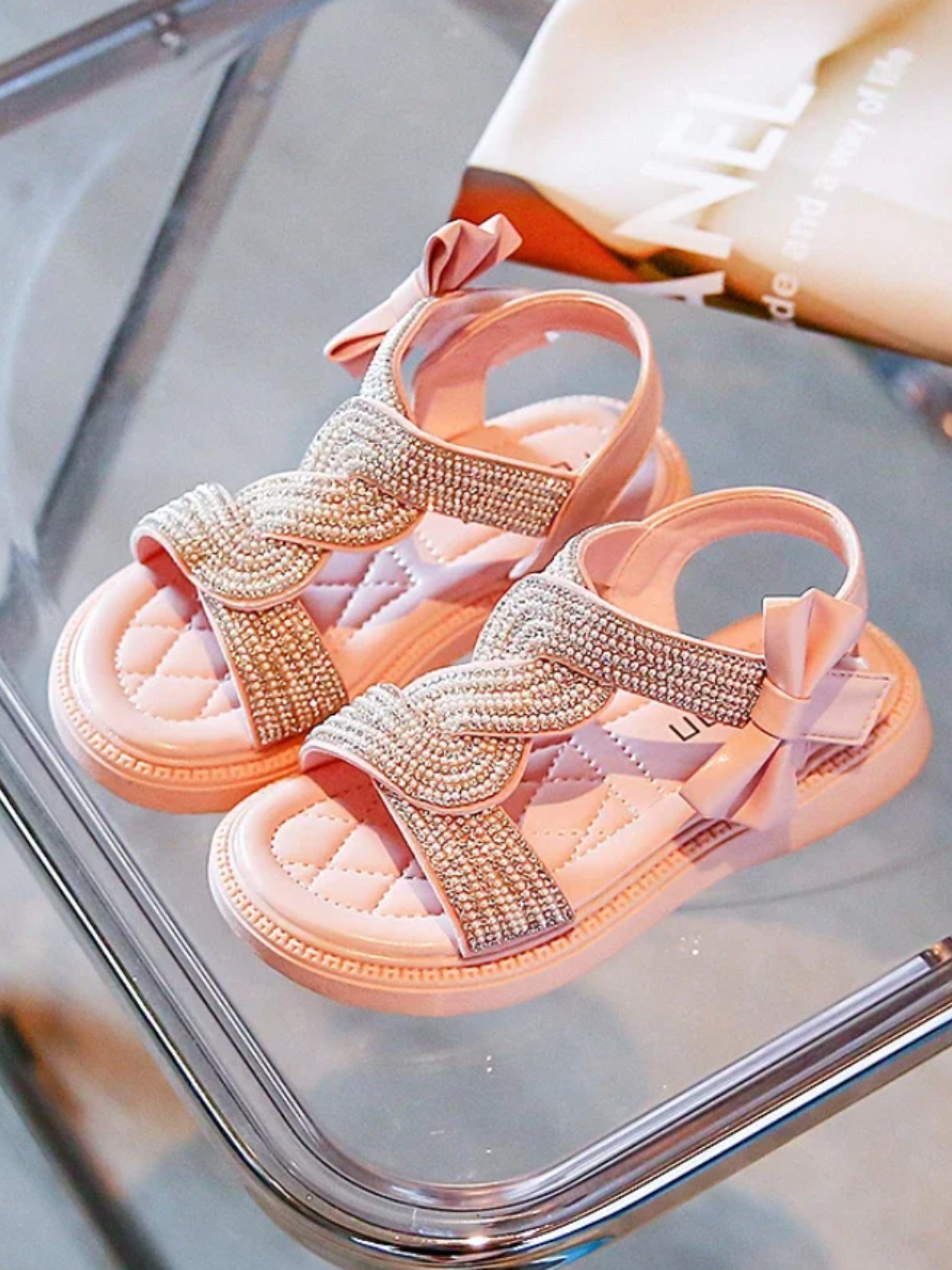 Shimmer and Shine: Girls' Fancy Glitter Sandals for Every Occasion By Liv and Mia