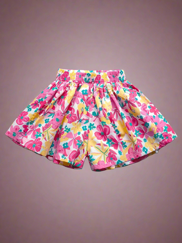 Mia Belle Girls Wide Leg Floral Shorts | Girls Summer Outfits