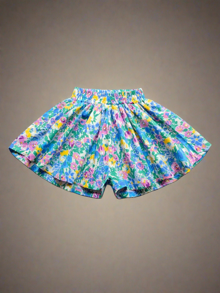 Mia Belle Girls Wide Leg Floral Shorts | Girls Summer Outfits