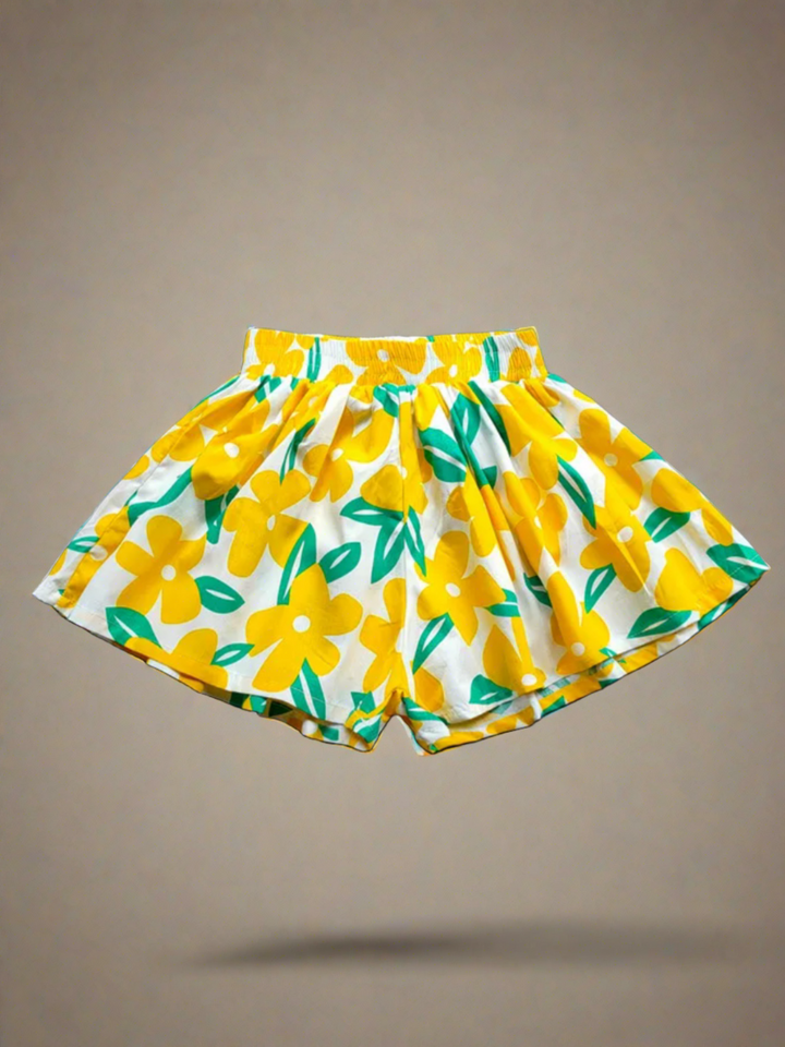 Mia Belle Girls Wide Leg Floral Shorts | Girls Summer Outfits