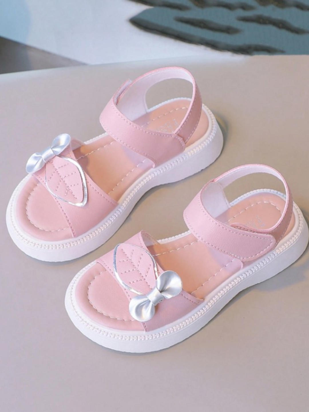 Mia Belle Girls Velcro Strap Sandals | Shoes By Liv And Mia