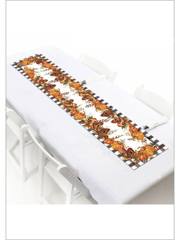 It's A Fang-Tastic Feast Halloween Linen Table Runner