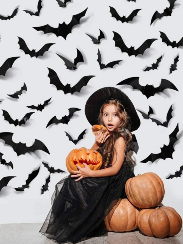 Mia Belle Girls Halloween Bat Decorations | Halloween Accessories