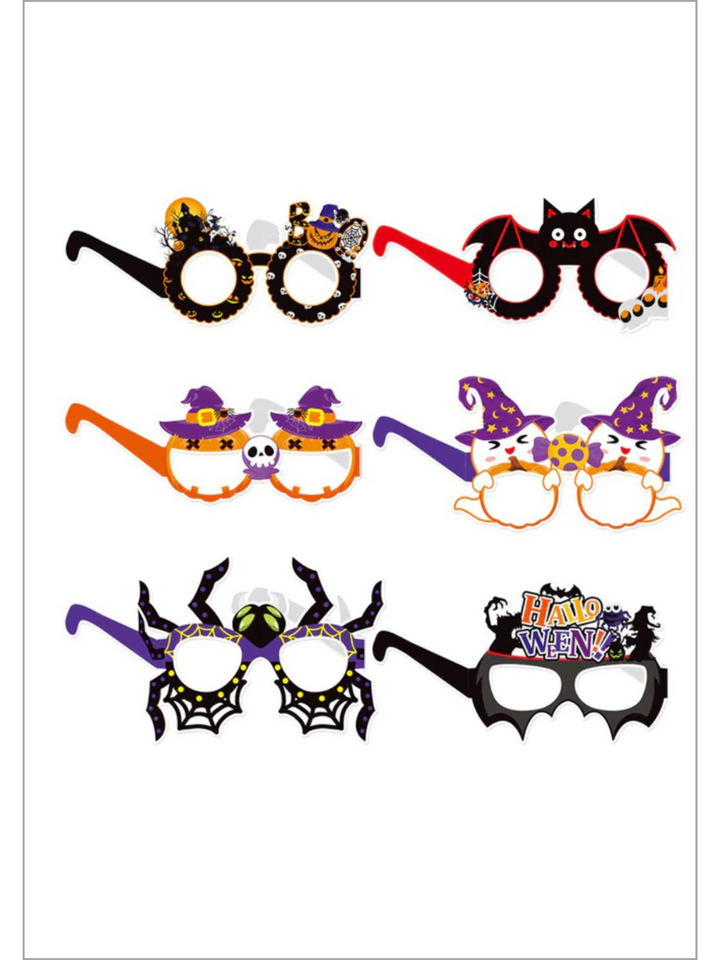 Mia Belle Girls Halloween Paper Glasses | Halloween Accessories