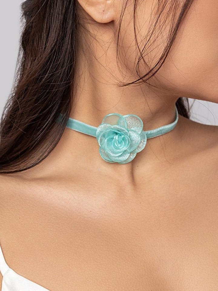 Mia Belle Girls Flower Choker Necklace | Girls Accessories