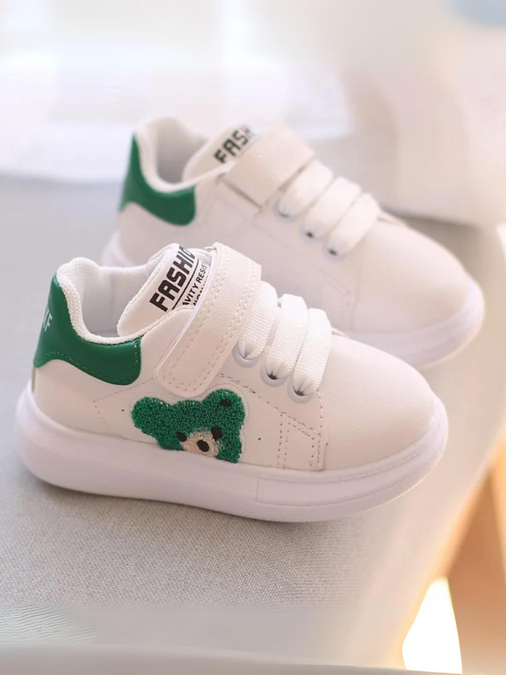 Girls Fashion Teddy Bear Sneakers By Liv and Mia