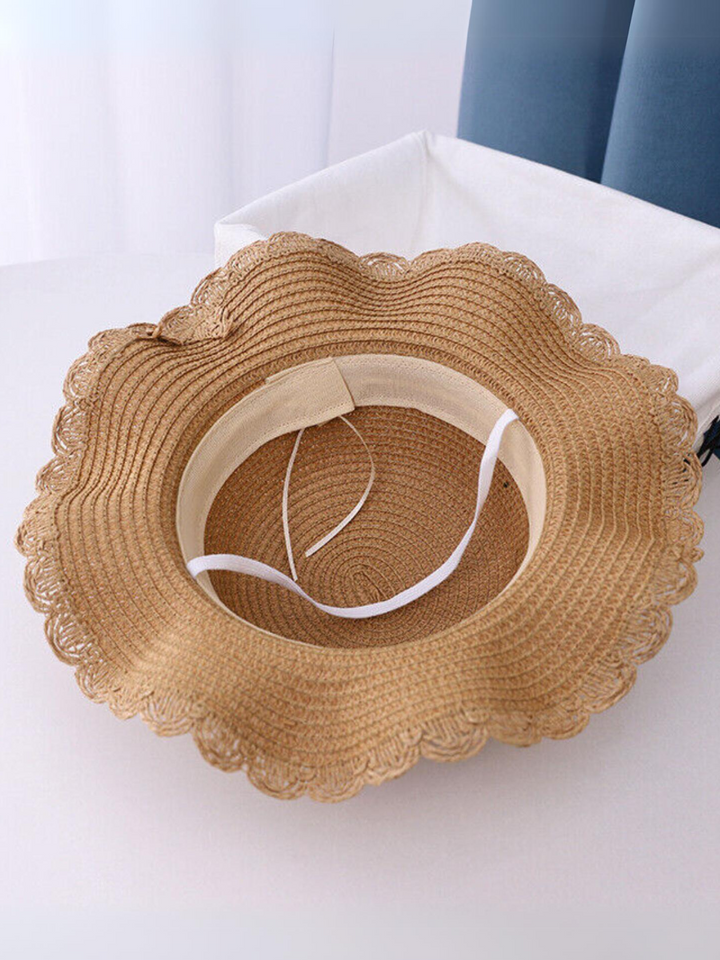 Mia Belle Girls Daisy Straw Hat Set | Girls Accessories