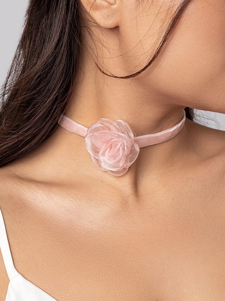 Mia Belle Girls Flower Choker Necklace | Girls Accessories