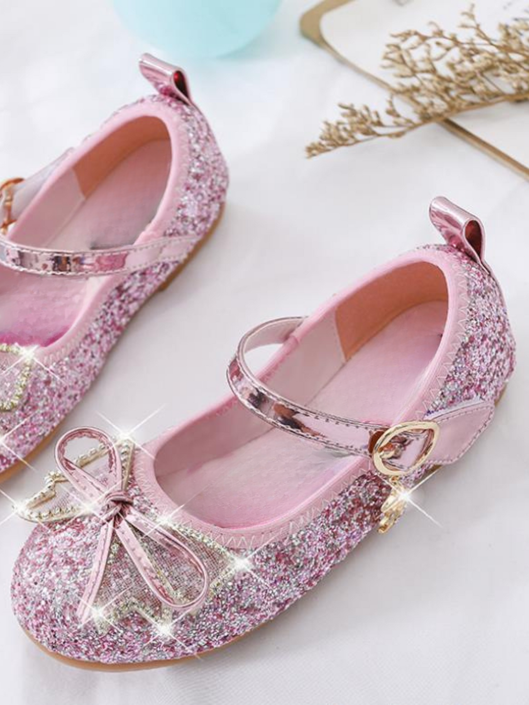 Let It Sparkle Mary Jane Glitter Shoes by Liv and Mia