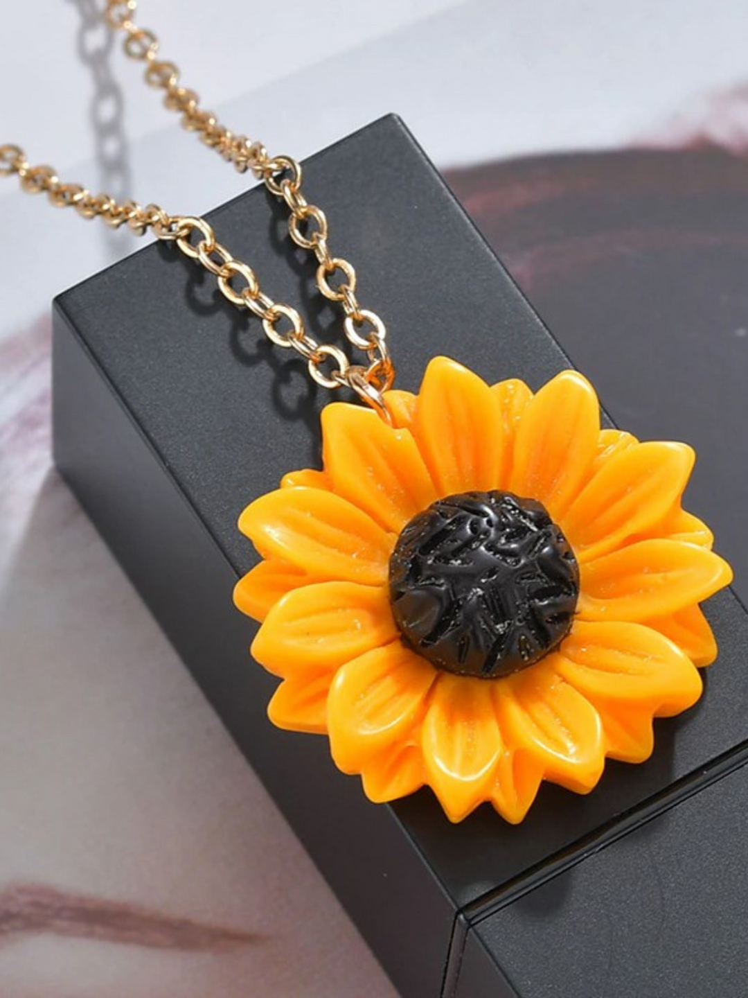 Mia Belle Girls Sunflower Earrings & Necklace Set | Girls Accessories