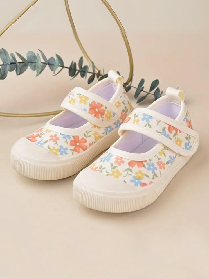 Girls Floral Canvas Shoes By Liv and Mia