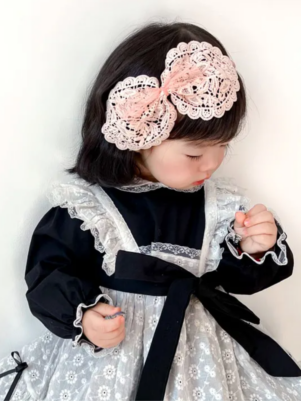 Mia Belle Girls Crochet Bow Headband | Girls Accessories