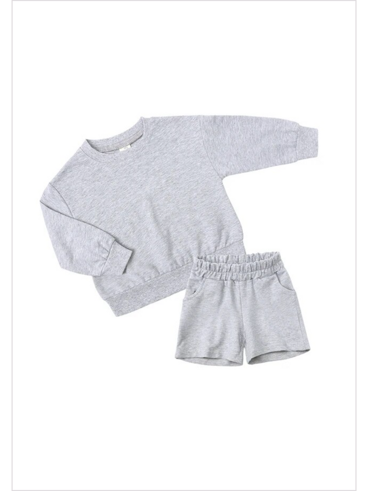 Boys Tracksuit Short Set | Mia Belle Girls Spring Outfits