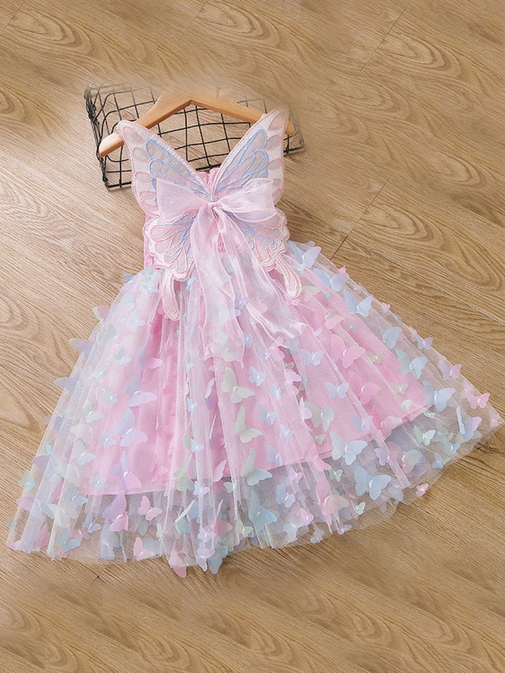 Girls Summer Dresses | Butterfly Wing Smocked Dress | Mia Belle Girls