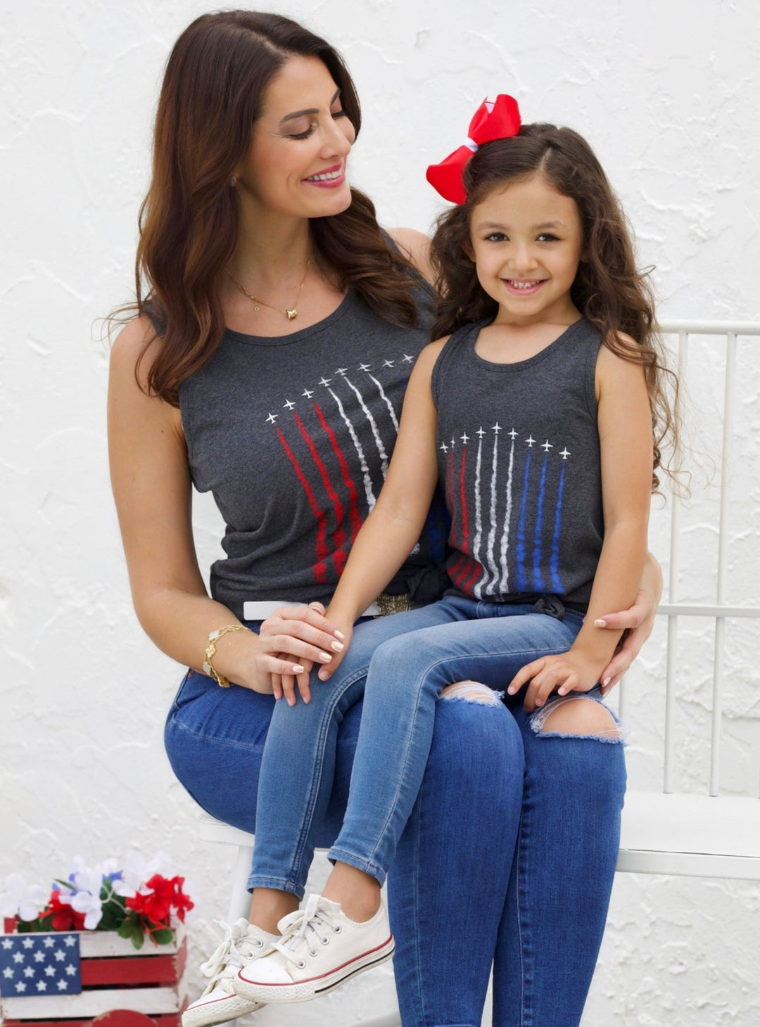 Mommy And Me 4th of July Tank Tops | Mia Belle Girls