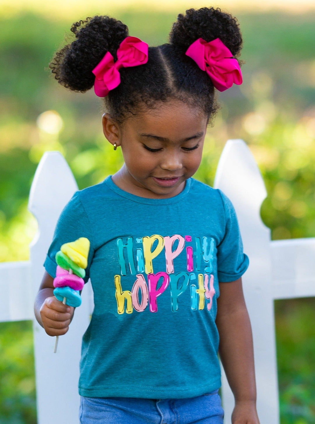 Mia Belle Girls Hippity Hoppity Top | Easter Casual Tops