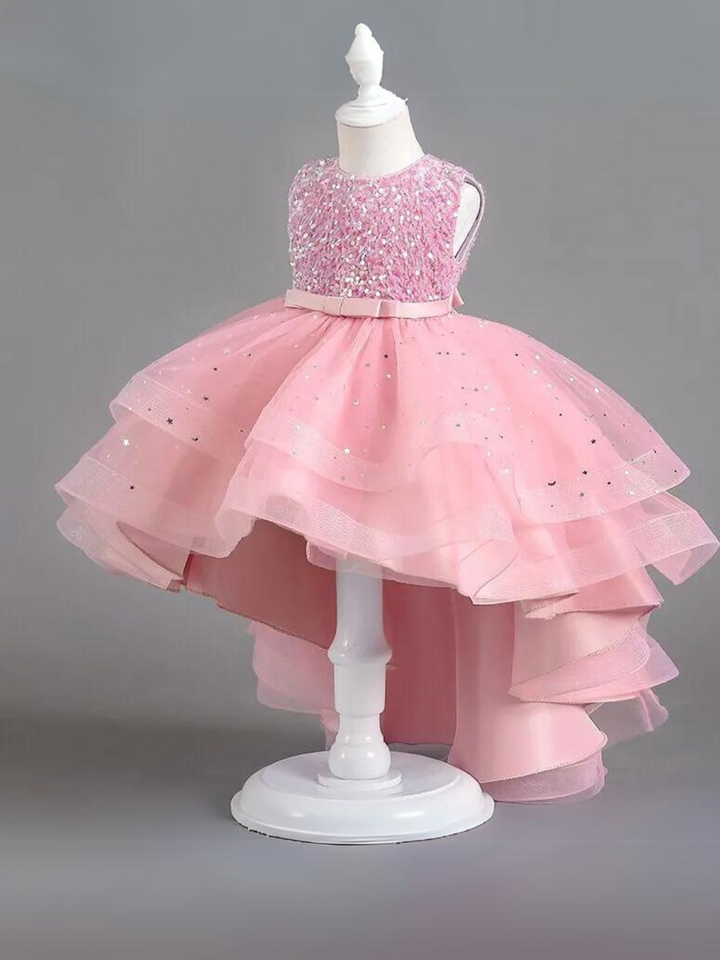 Glitzerndes und glamouröses Hi-Lo-Tutu-Kleid mit Pailletten