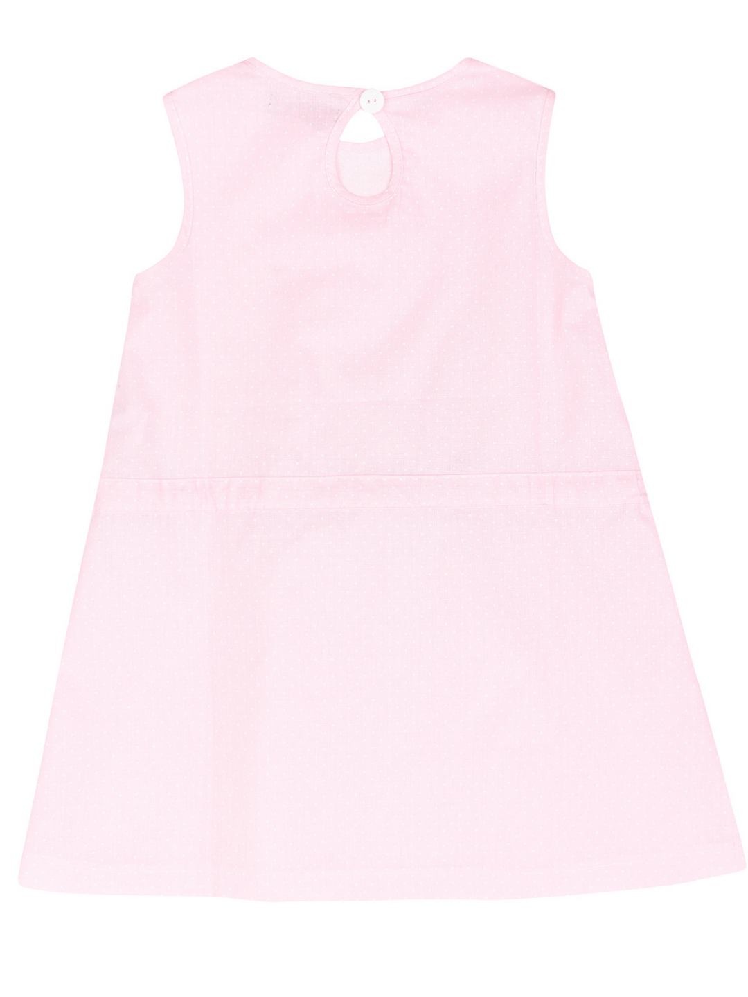 Kids Couture x Mia Belle Girls Pink Polka Dot Drawstring Dress