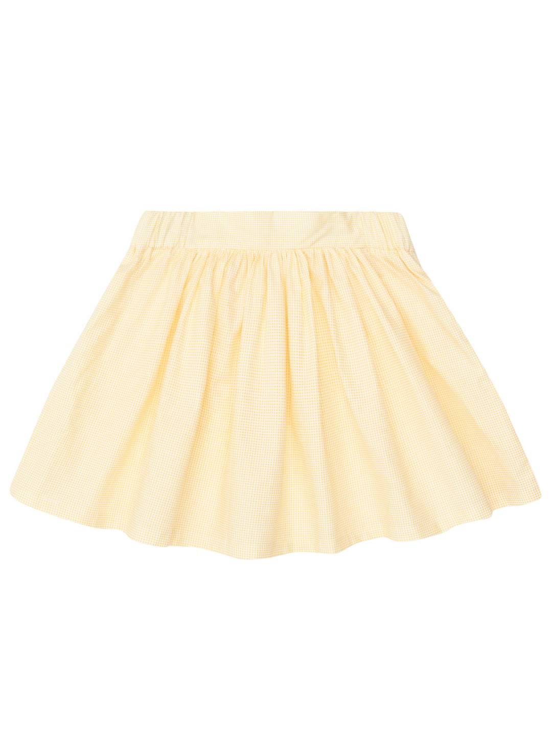 Kids Couture x Mia Belle Girls Yellow Gingham Tennis Skirt