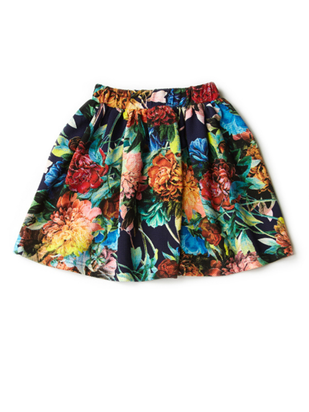 Kids Couture x Mia Belle Girls Summer Floral Print Pleated Skirt Size 5/10