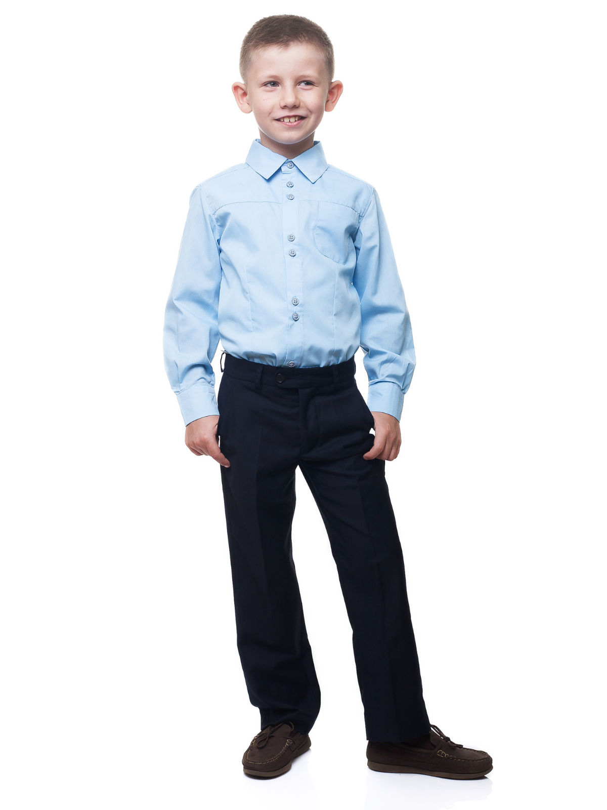 Classic School Boys Uniform Navy Trousers by Kids Couture