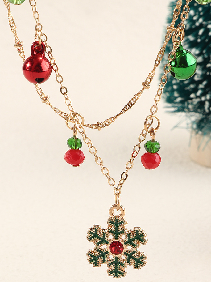 Children's Christmas Jewelry | Girls Snowflake & Ornaments Necklace