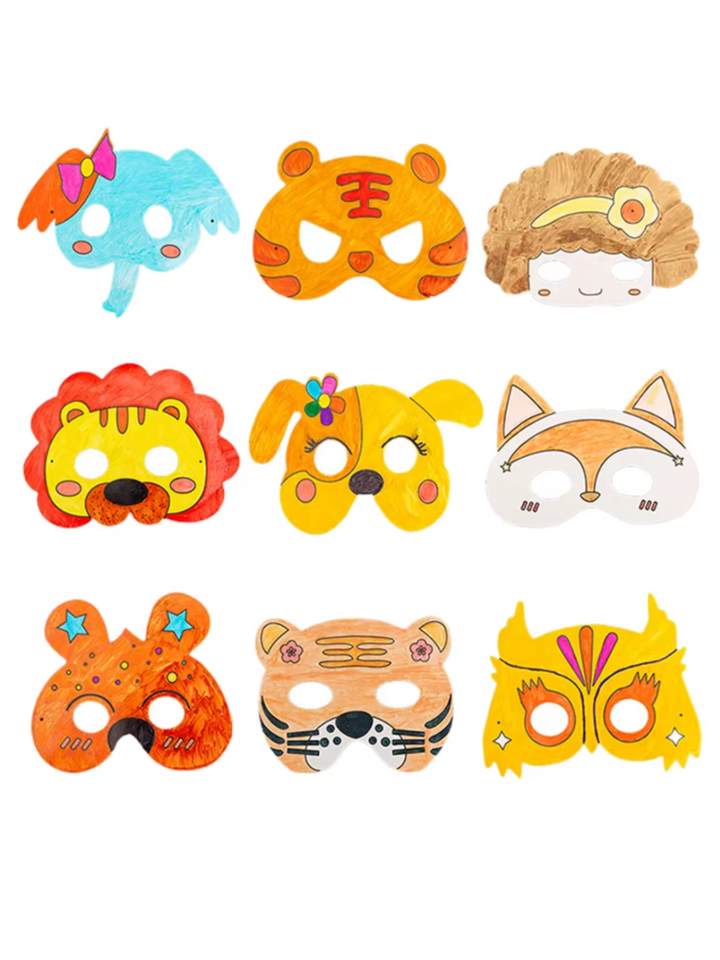 DIY Creative Animal Painting Mask Kit for Kids