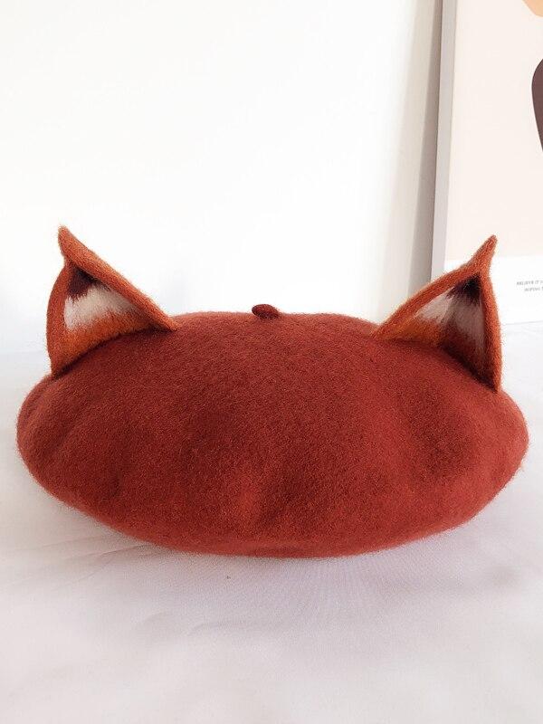 Girls Fox Ear Beret - Mia Belle Girls