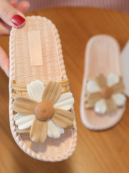 Kids Shoes By Liv & Mia | Cute Daisy Straw Slides | Mia Belle Girls