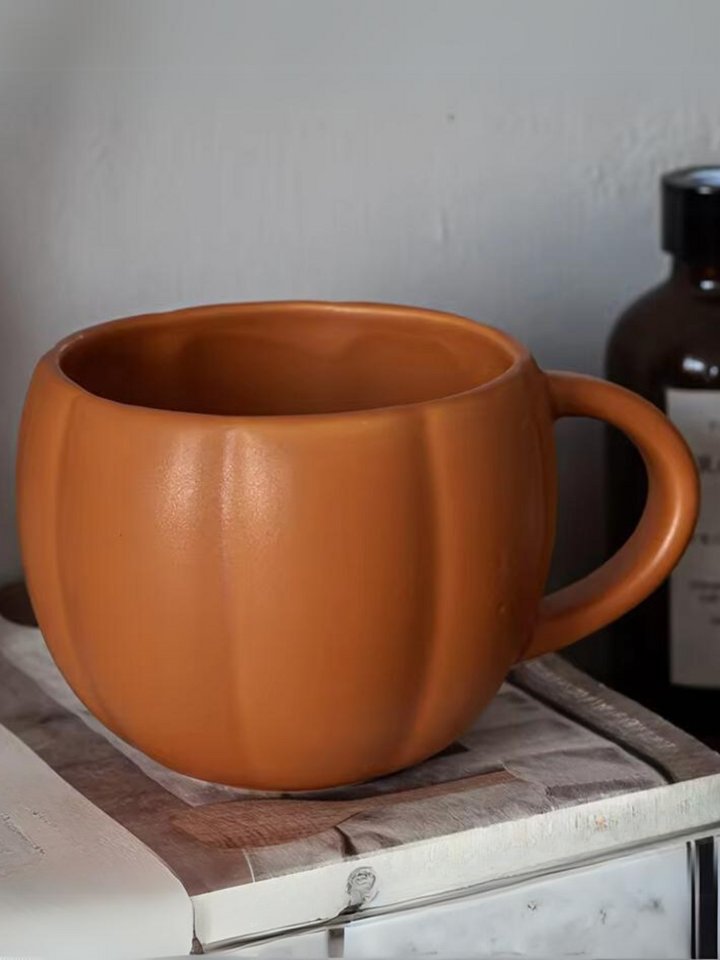 Cozy Pumpkin Ceramic Coffee Cup