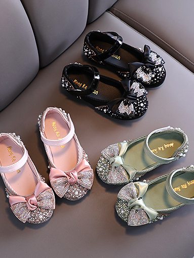 Mia Belle Girls Rhinestone Ballet Flats | Shoes By Liv and Mia