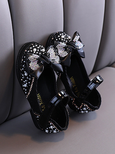 Mia Belle Girls Rhinestone Ballet Flats | Shoes By Liv and Mia